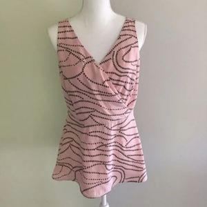 CAbi Sophia Cami Pink Wrap Blouse Style # 273